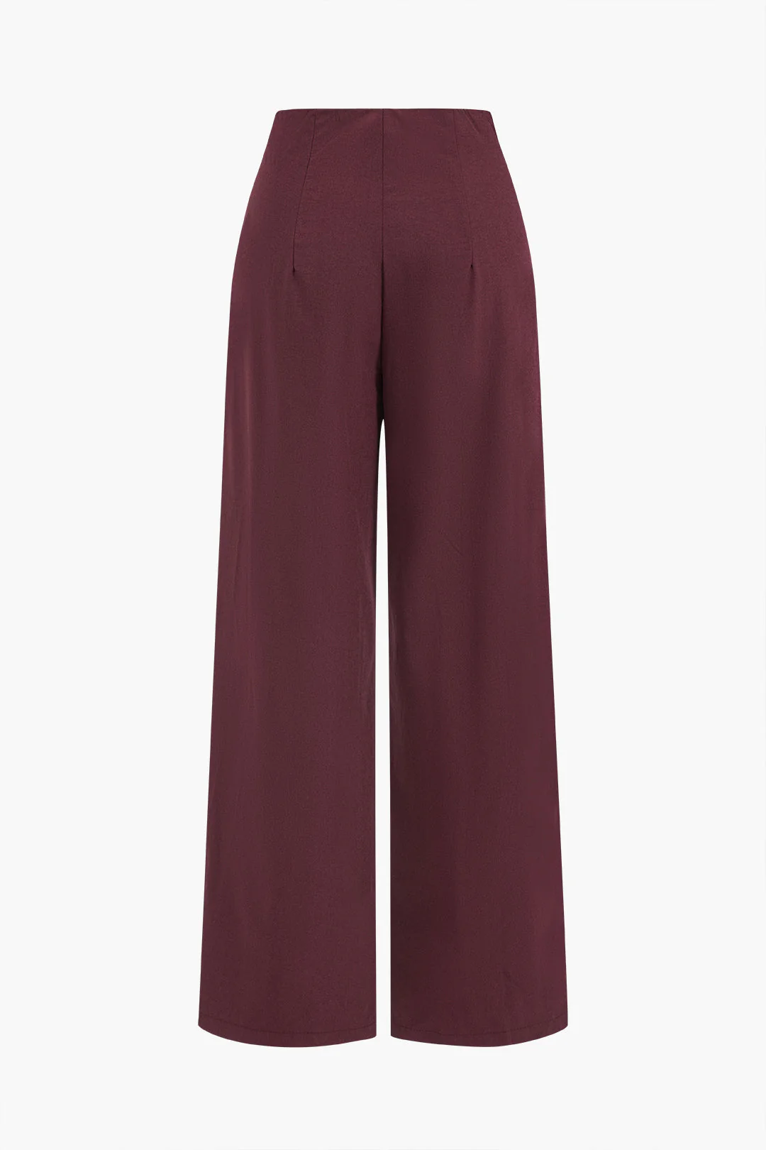 Button Detail Wide-Leg Pants